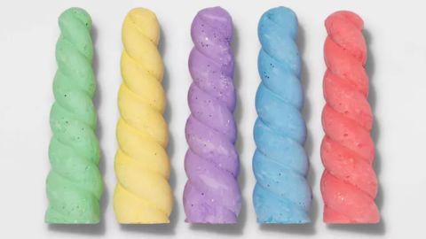 Glitter Unicorn Horn Chalk Set 5pc