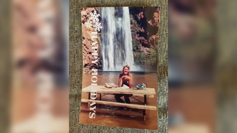 Ann Lovell's postcard from Havasu Falls, Arizona in 1987