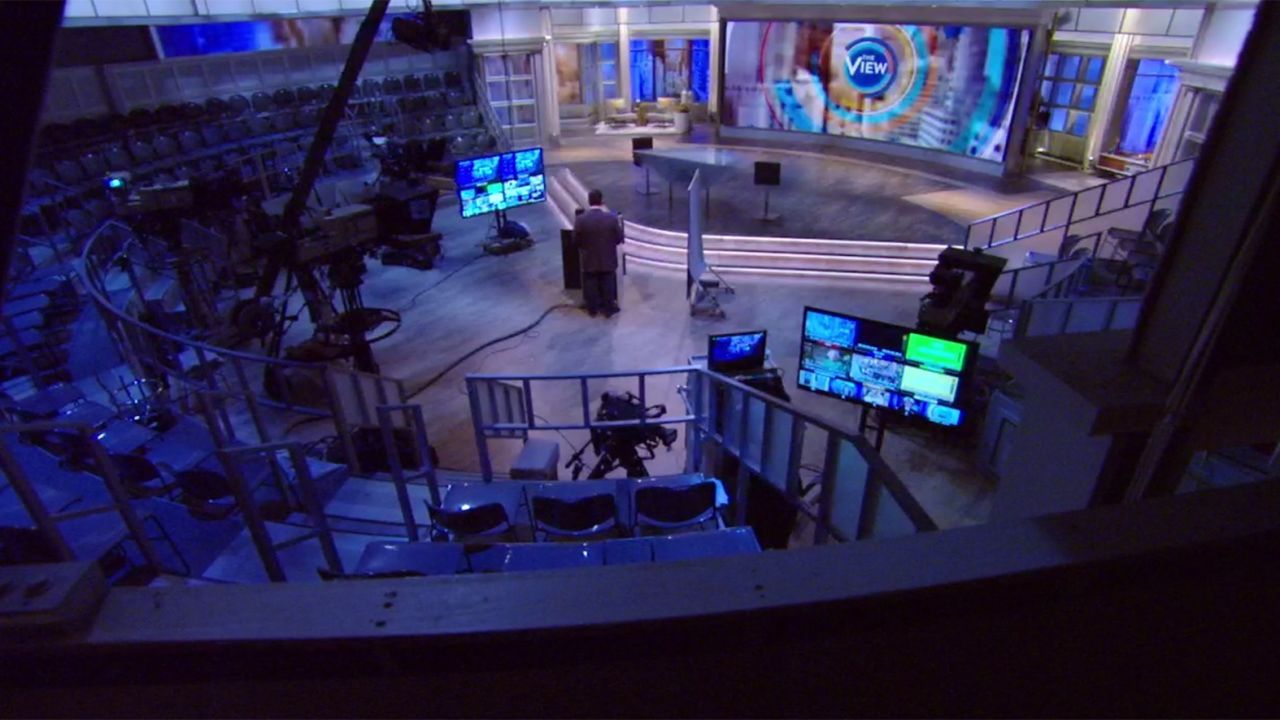 The empty studio where "The View" was produced prior to the coronavirus pandemic