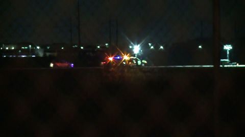 Austin-Travis County EMS and Austin police at Austin-Bergstrom International Airport on Thursday night after a person on a runway was struck by an airplane.