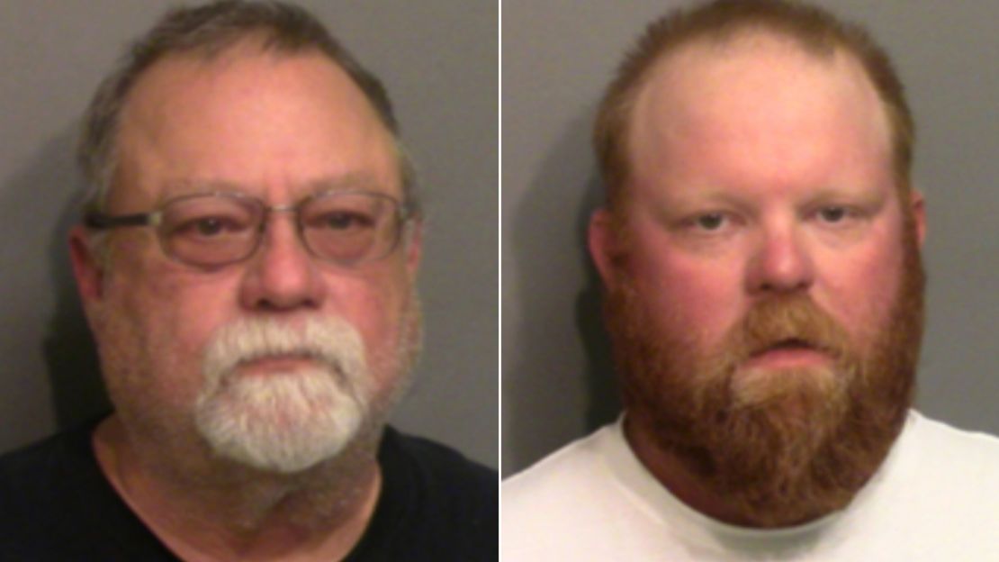 Gregory McMichael, left, and Travis McMichael were arrested for the death of Ahmaud Arbery May 7, 2020.