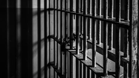 prison cell bars STOCK