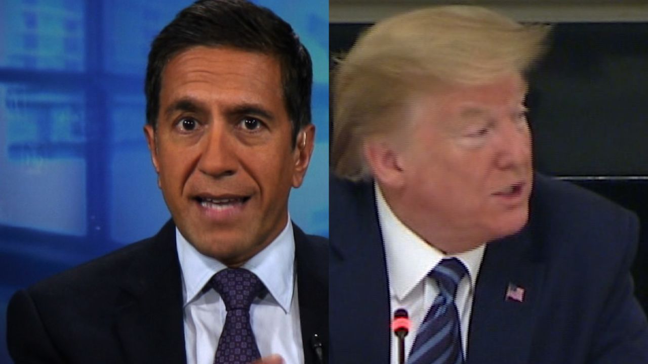 sanjay gupta trump testing split