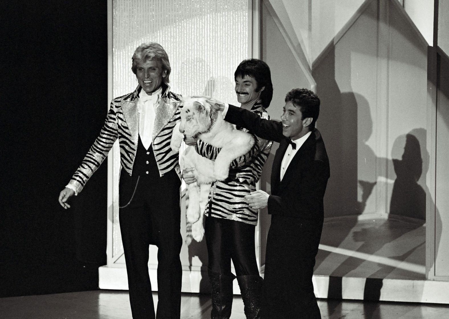 The duo performs live on television in 1983.