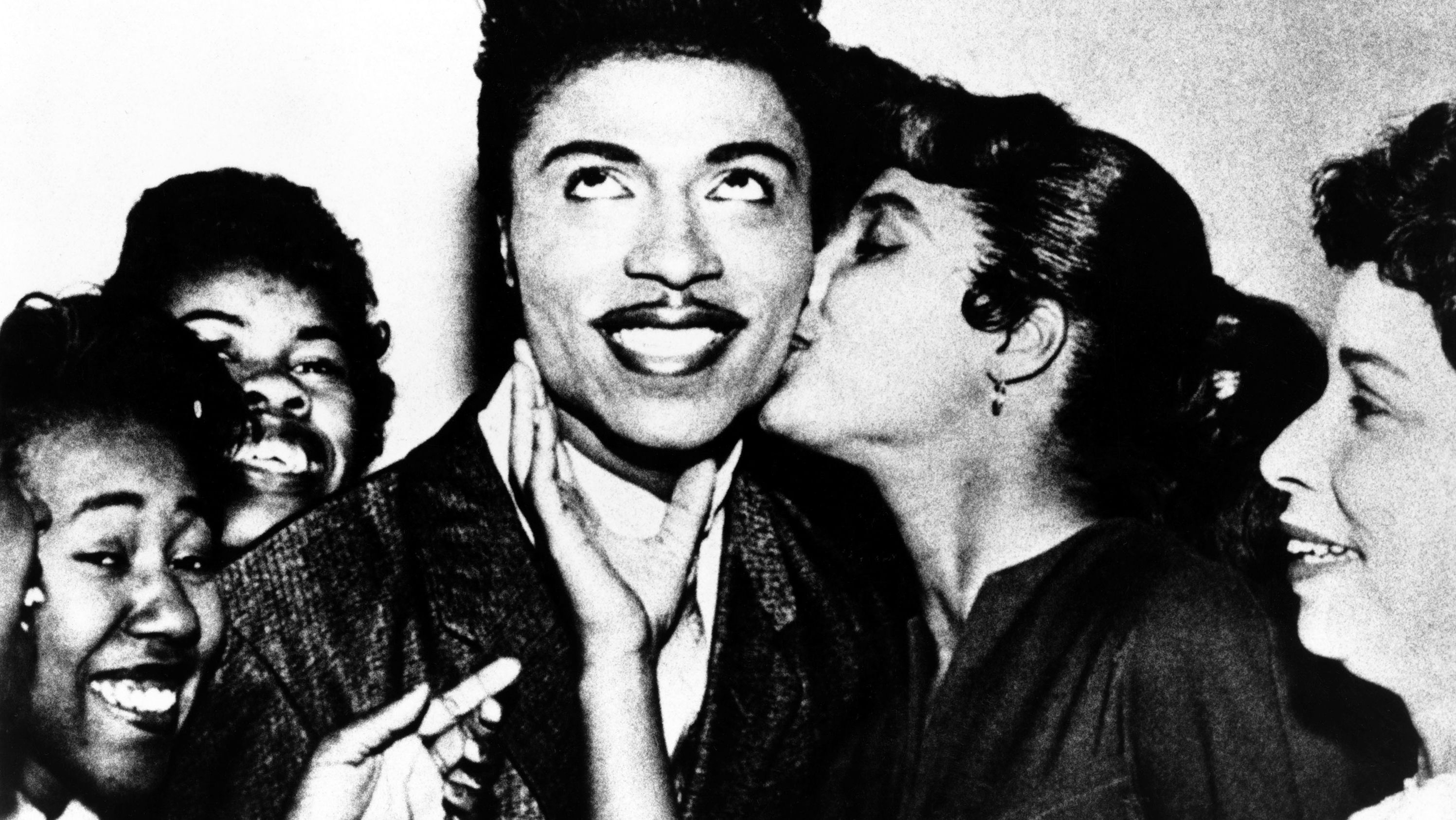 Little Richard visits with fans in the 1950s.