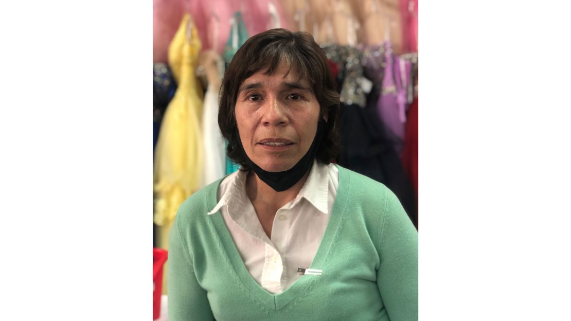 Patty Navarro, the manager at the Chicago boutique Novias Davila, has shifted her business from making dresses to masks.