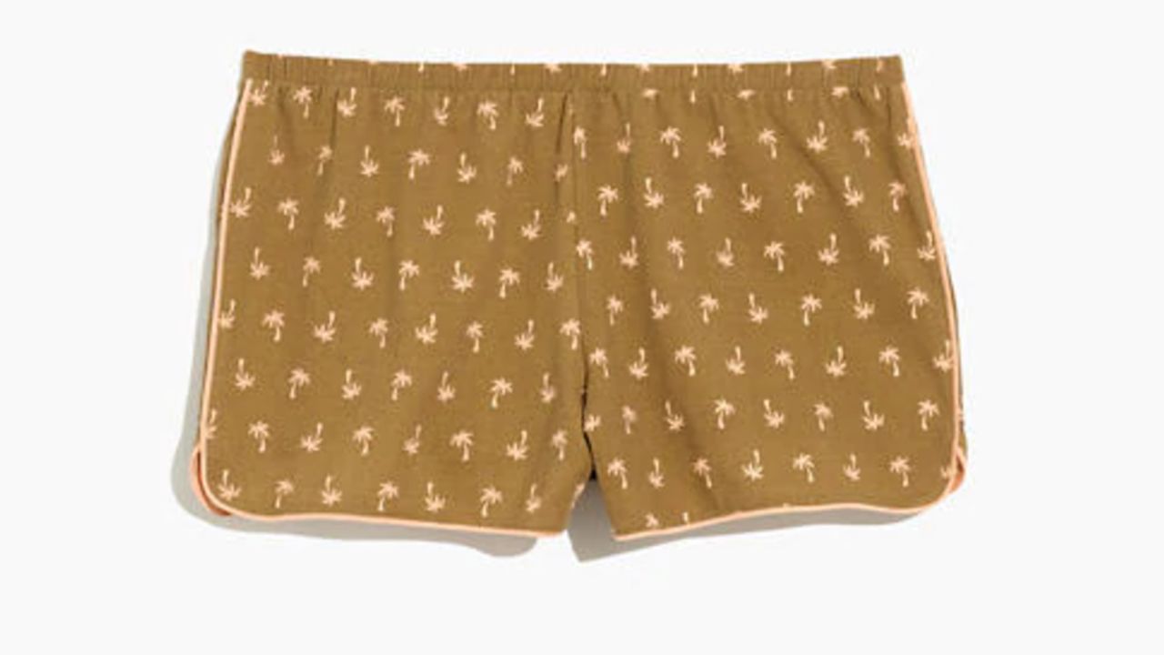 Knit Bedtime Pajama Shorts in Palm Print