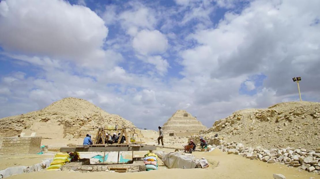 Saqqara is an archeological complex around 20 miles south of Cairo.