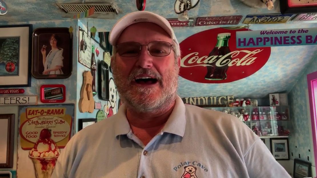 Mark Lawrence has since re-opened his ice cream shop, and customers are behaving better.