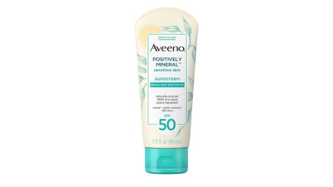 Aveeno Positively Mineral Sunscreen for Sensitive Skin SPF 50
