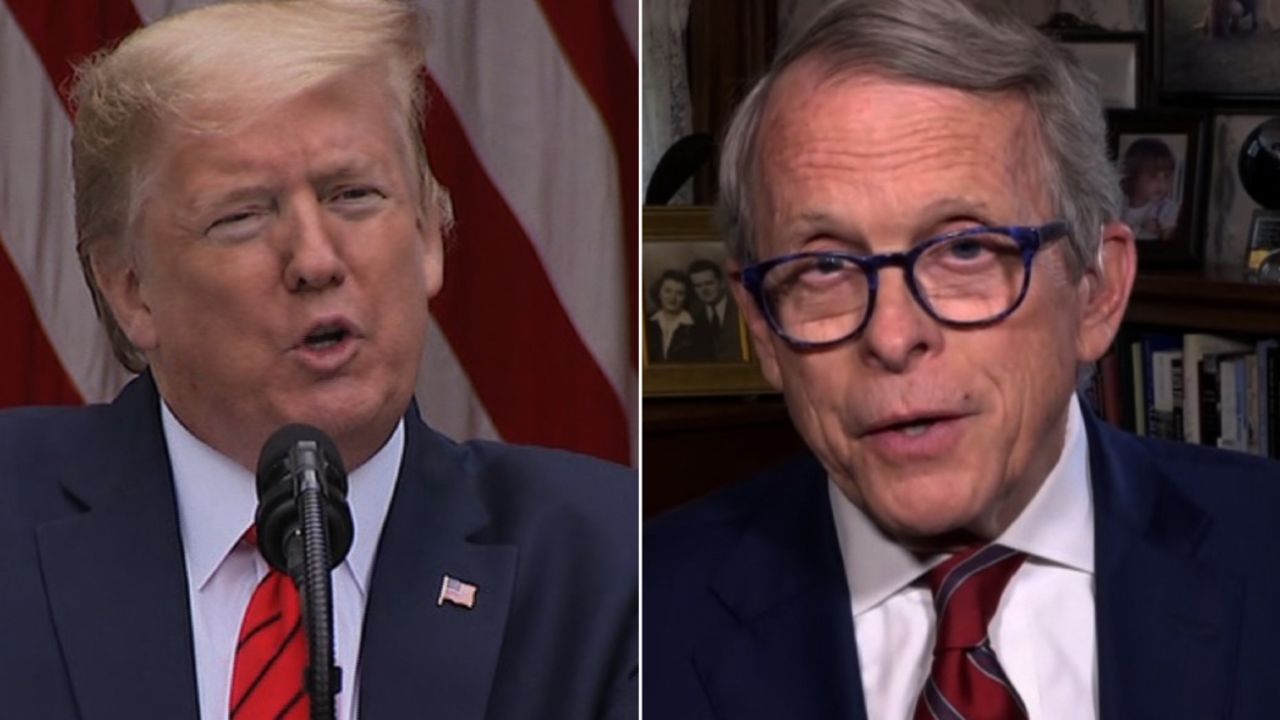 Donald Trump Mike Dewine Split May 11 2020