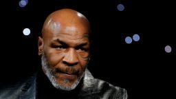 Former boxer Mike Tyson makes an appearance before the WBC Heavyweight Title fight on February 22 at The Grand Garden Arena at MGM Grand in Las Vegas. 