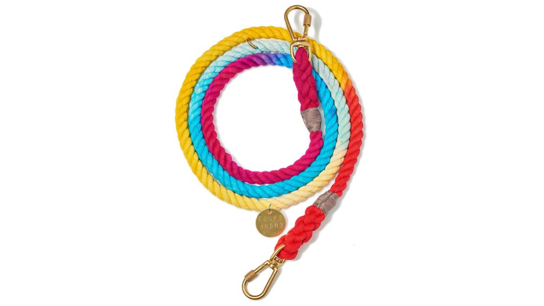 Found My Animal Prismatic Cotton Rope Dog Leash