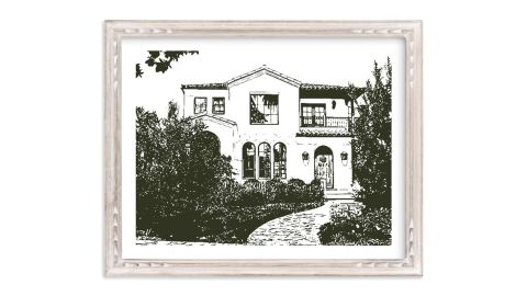 Minted Custom House Portrait Art