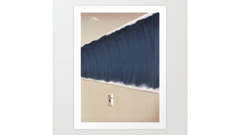 Society6 Face Your fear Art Print by Marco Melgrati