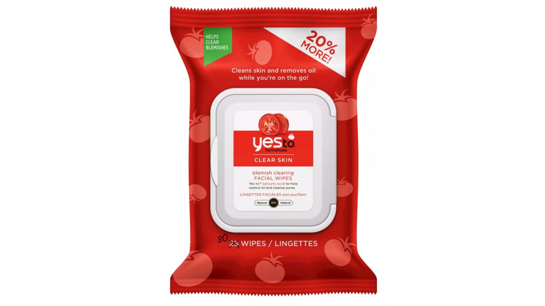 Yes to Tomatoes Blemish Clearing Facial Wipes, 30-Count