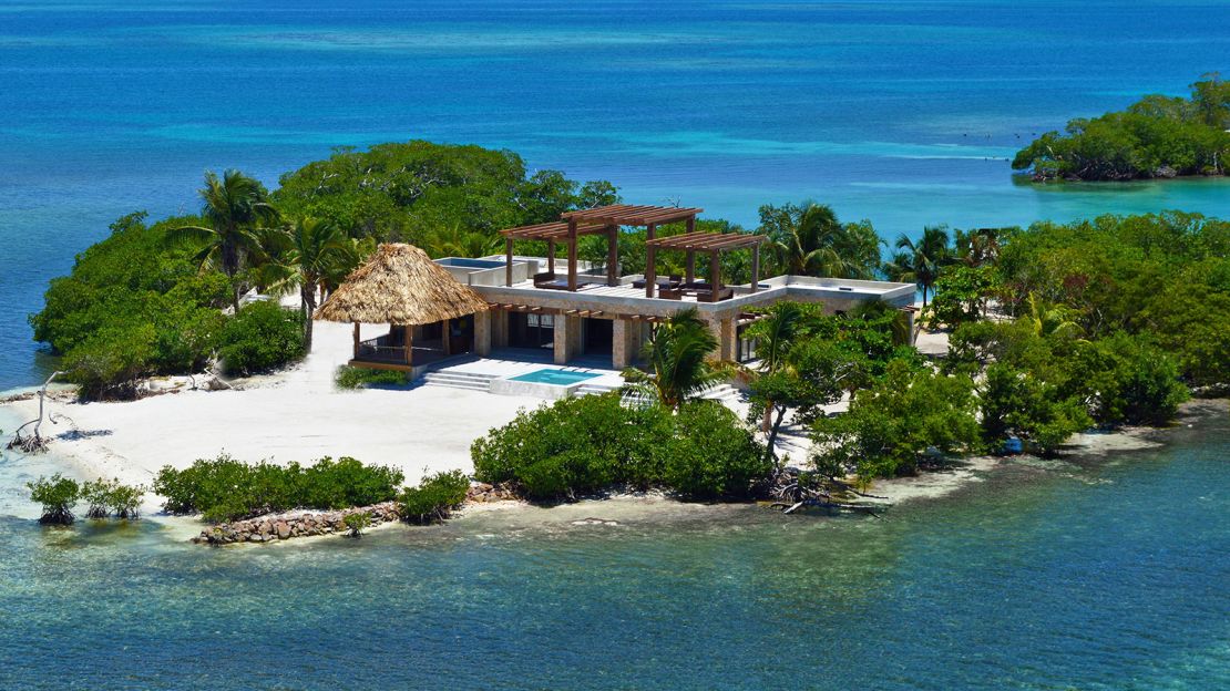 Gladden Island in Belize is an isolated and intimate hideaway, available to rent. 