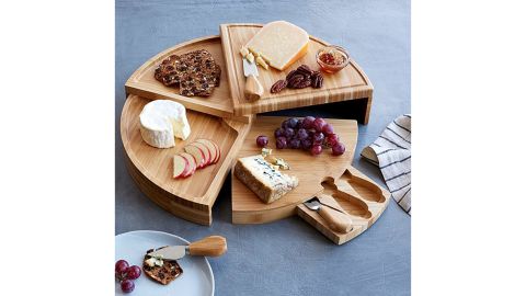 Compact Swivel Cheese Board With Knives
