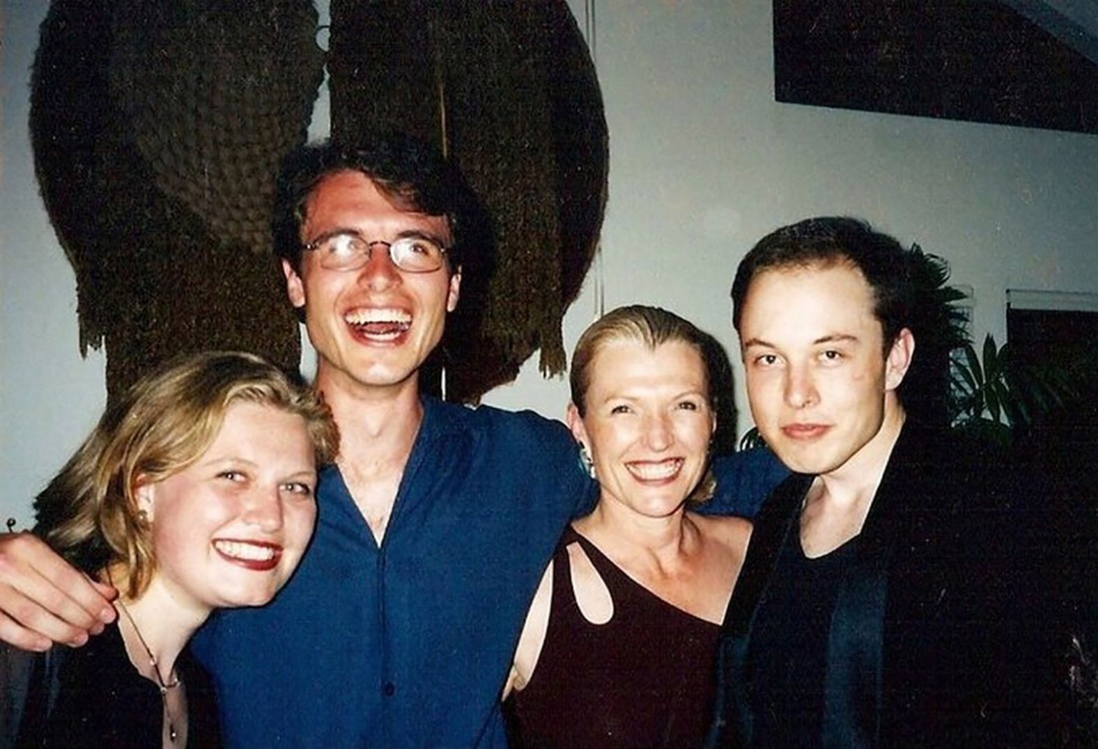 Maye Musk celebrates her 50th birthday party with her children in 1998. With her, from left, are Tosca, Kimbal and Elon. In 1995, Elon Musk co-founded Zip2 Corp., a company that developed online city guides. He would sell it to Compaq in 1999 for $307 million.