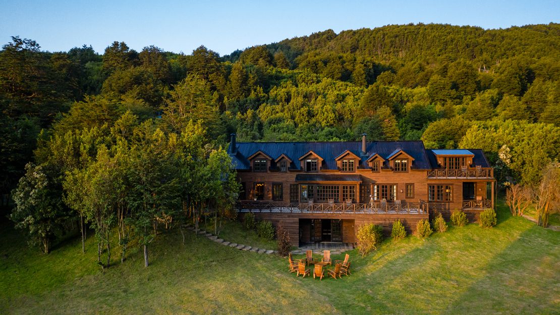 The Rio Palena Lodge sits on 35 acres in North Patagonia.