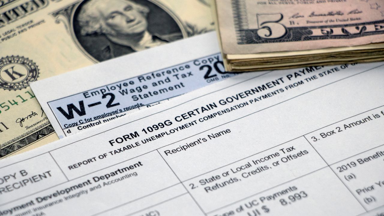 When tax time comes, you'll receive a 1099-G form listing the unemployment benefits that are paid to you.