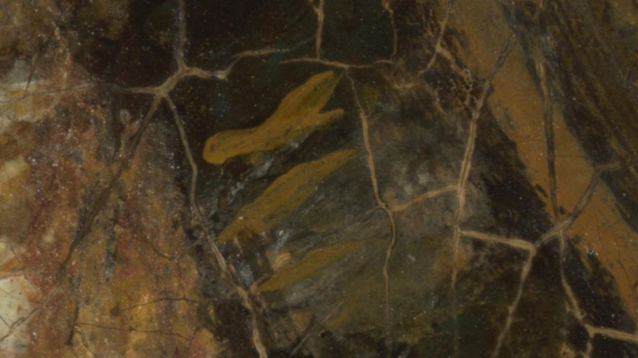 The painting can be viewed in "minute detail" when zoomed in.
