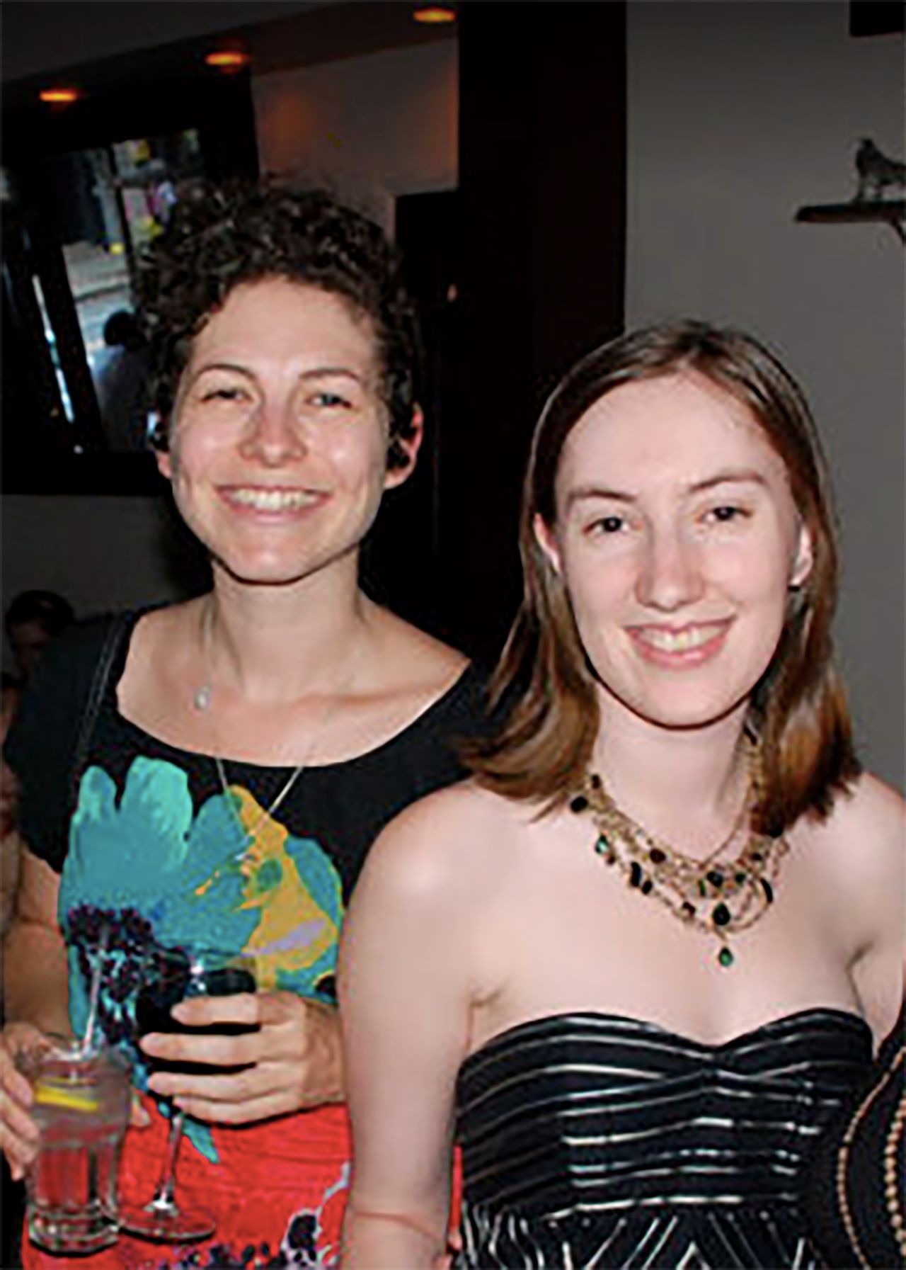 Marcus (right) with Sivan Rotholz, a friend she met in Madrid.