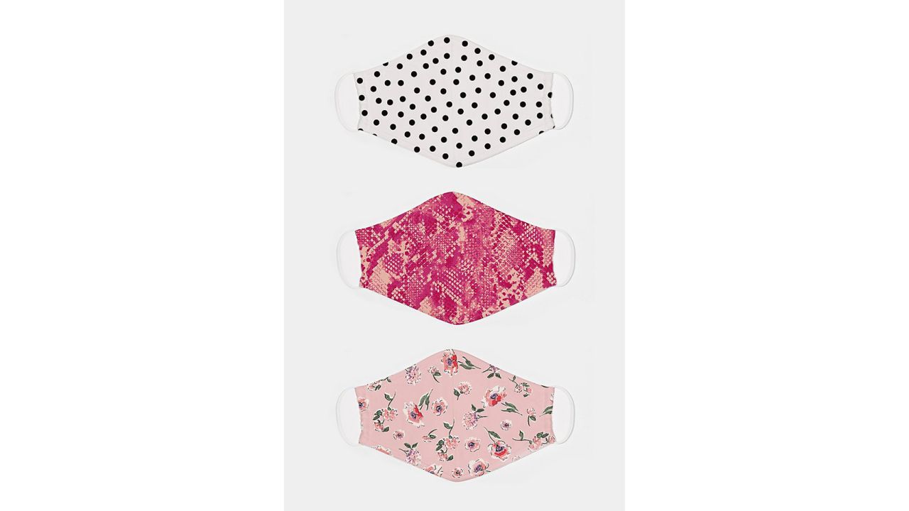 Sanctuary Organic Cotton Reusable Face Masks, Set of 3