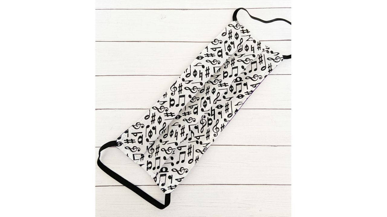 BellaDivaCouture Music Note Mask