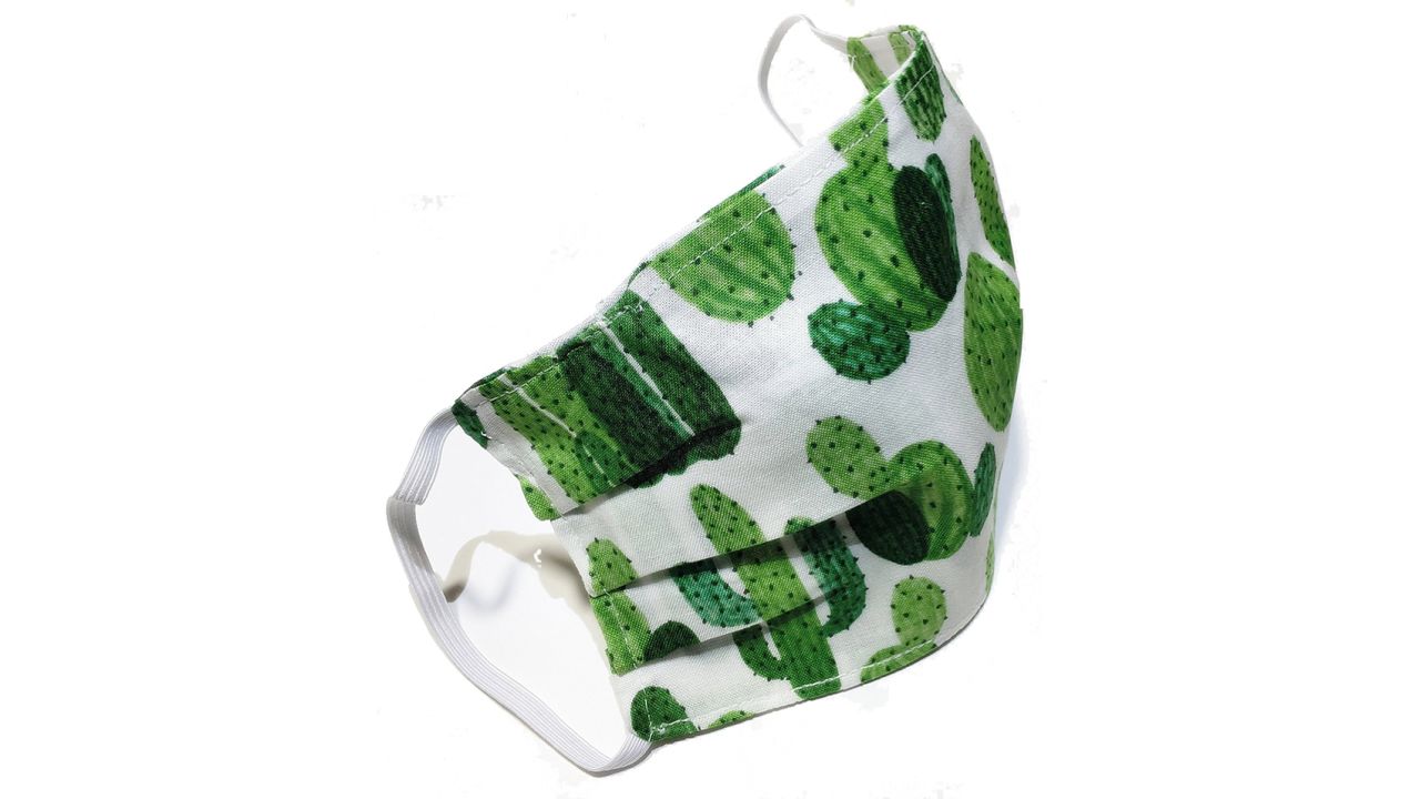Cactus Print Handmade Face Mask