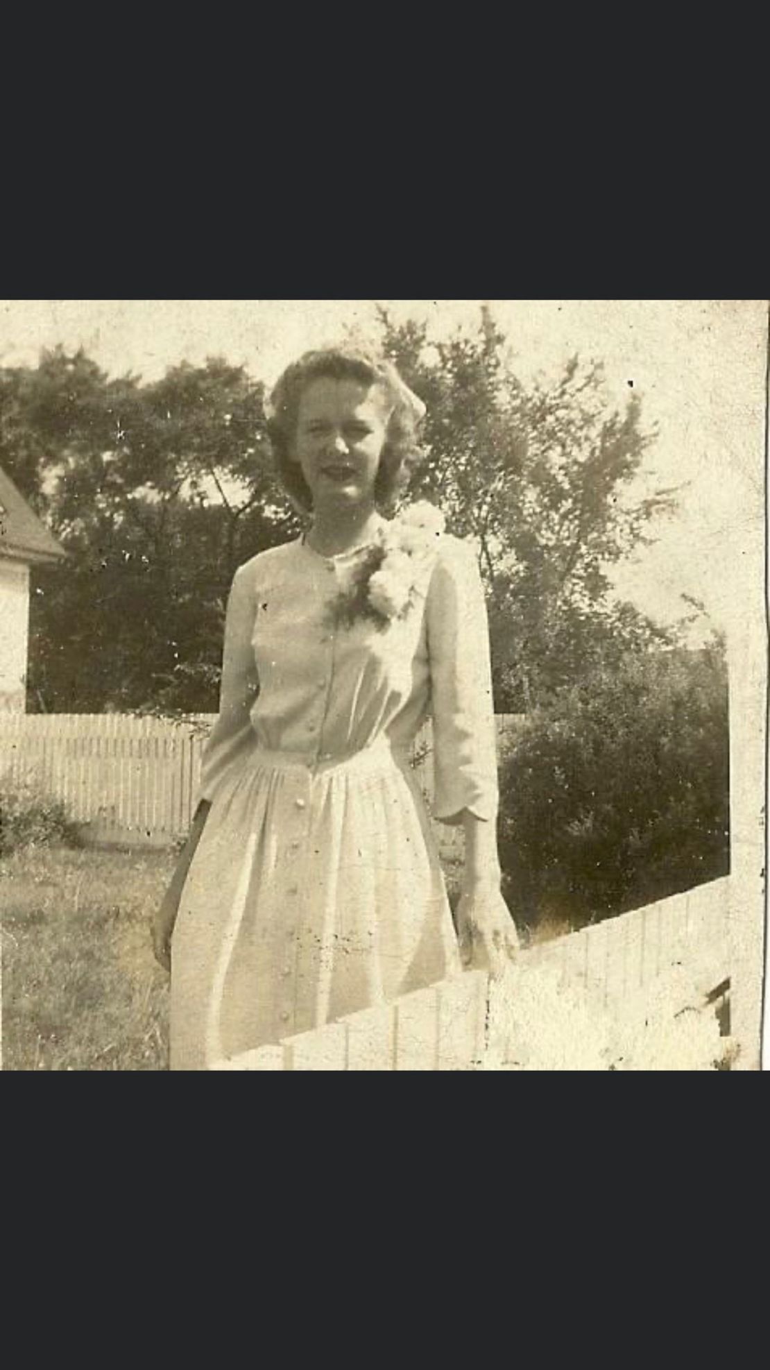 Billie Shelley in her high school senior photo in the spring of 1943.