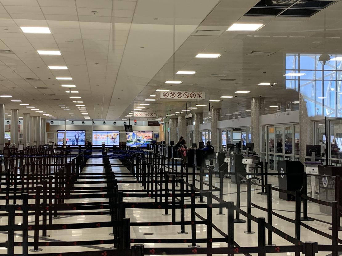 Empty security lines -- a rare sight at the world's busiest passenger airport, Atlanta's Hartsfield-Jackson International.