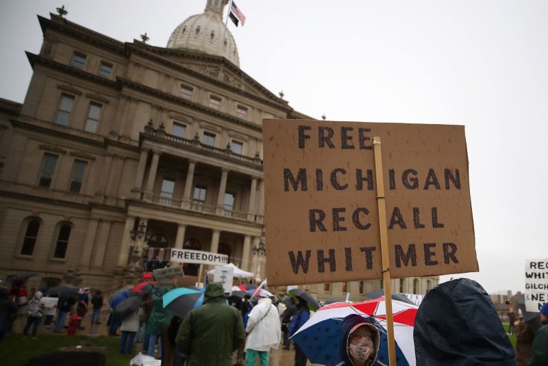 Michigan Closes State Capitol As Protesters Gather Against Stay-at-home ...