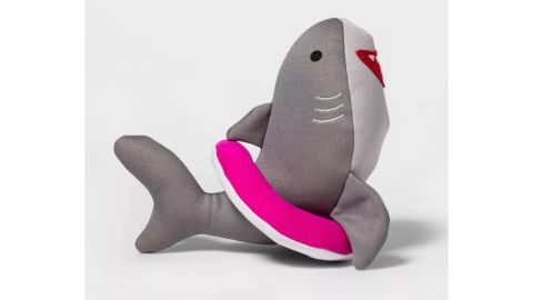 Float Shark Plush Dog Toy