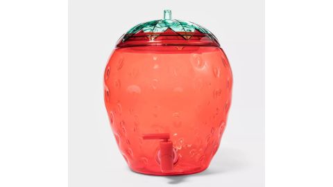 Plastic Strawberry Beverage Dispenser
