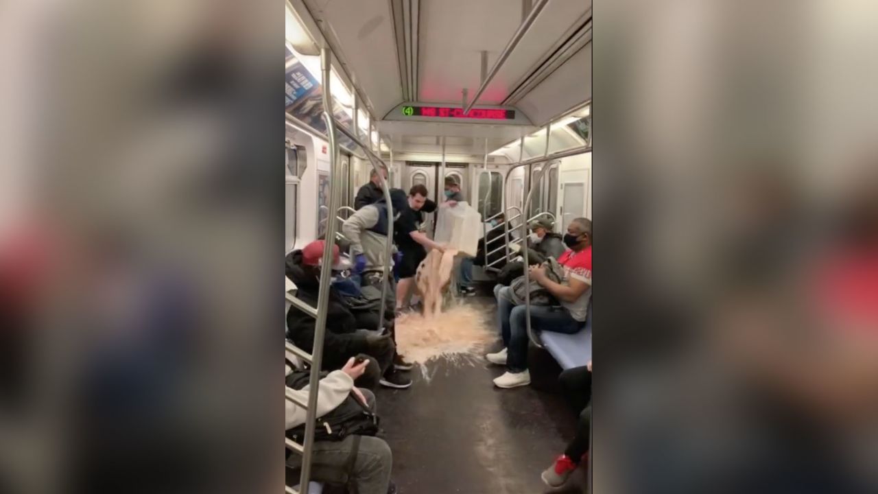 Nyc Subway Workers Had Plenty To Do Before A Tiktok Prankster Dumped Milk And Cereal In A Train 0484