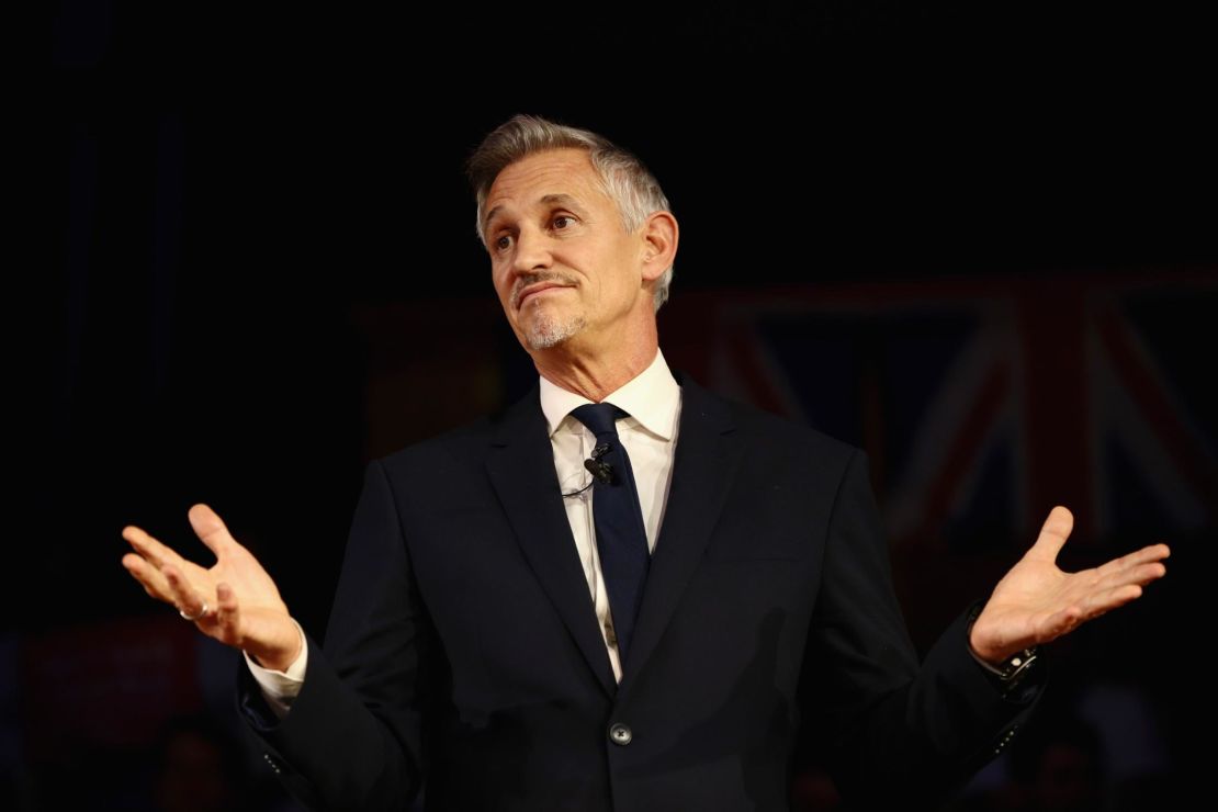 Gary Lineker has applied to home a refugee in his own house. 