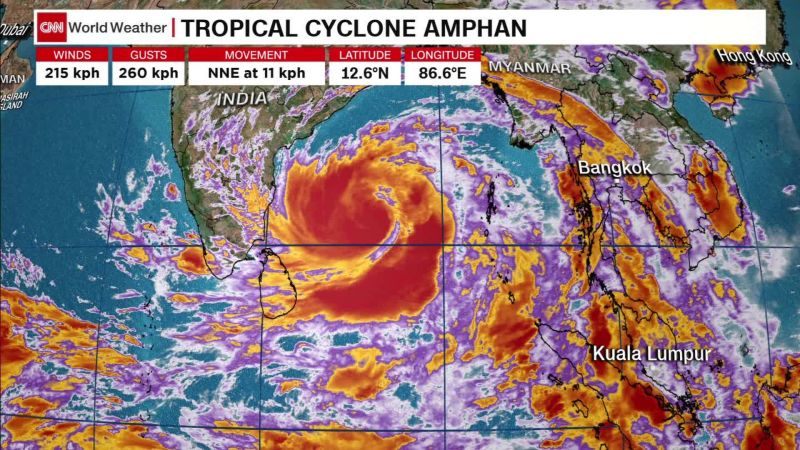 Cyclone Amphan Nearly Fills The Bay Of Bengal | CNN