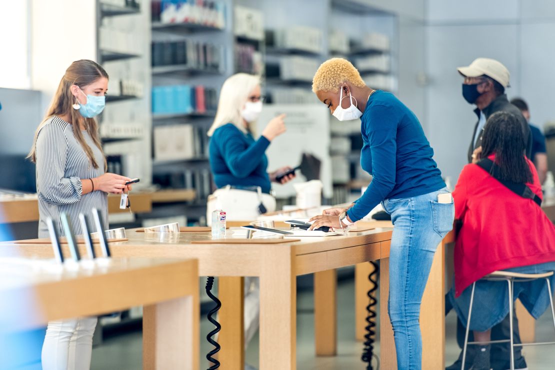 A reopened Apple store in  Charleston, South Carolina.