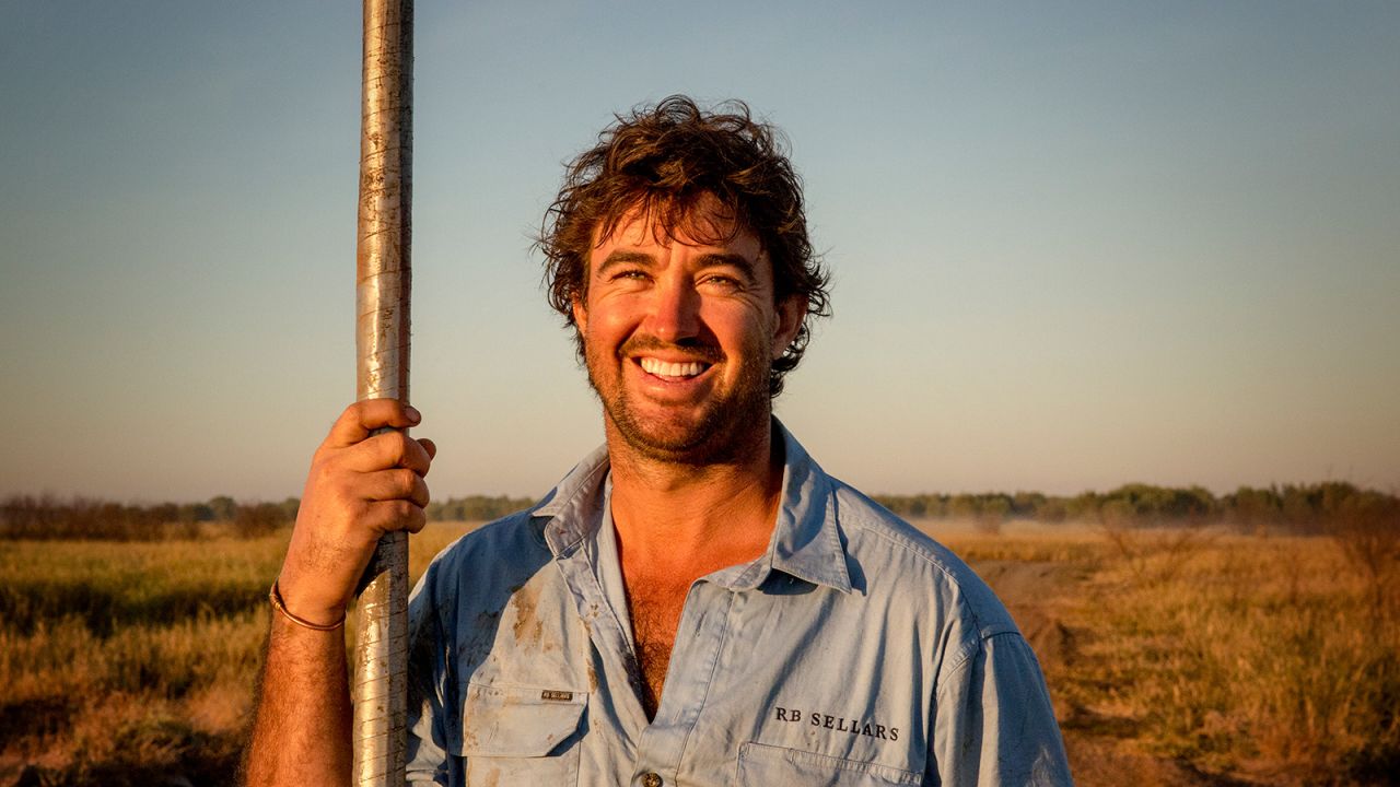 Outback Wrangler host Matt Wright, minus a crocodile.