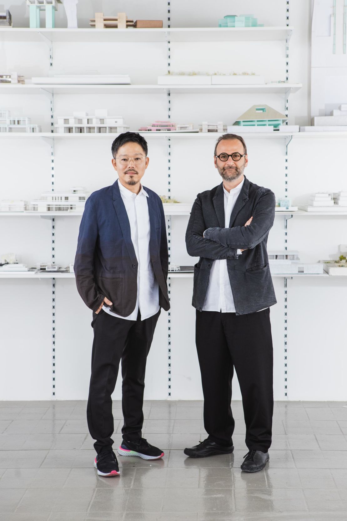 Kenichi Teramoto and Wael Al Awar, co-curators of the UAE National Pavilion at the Venice Biennale of Architecture.