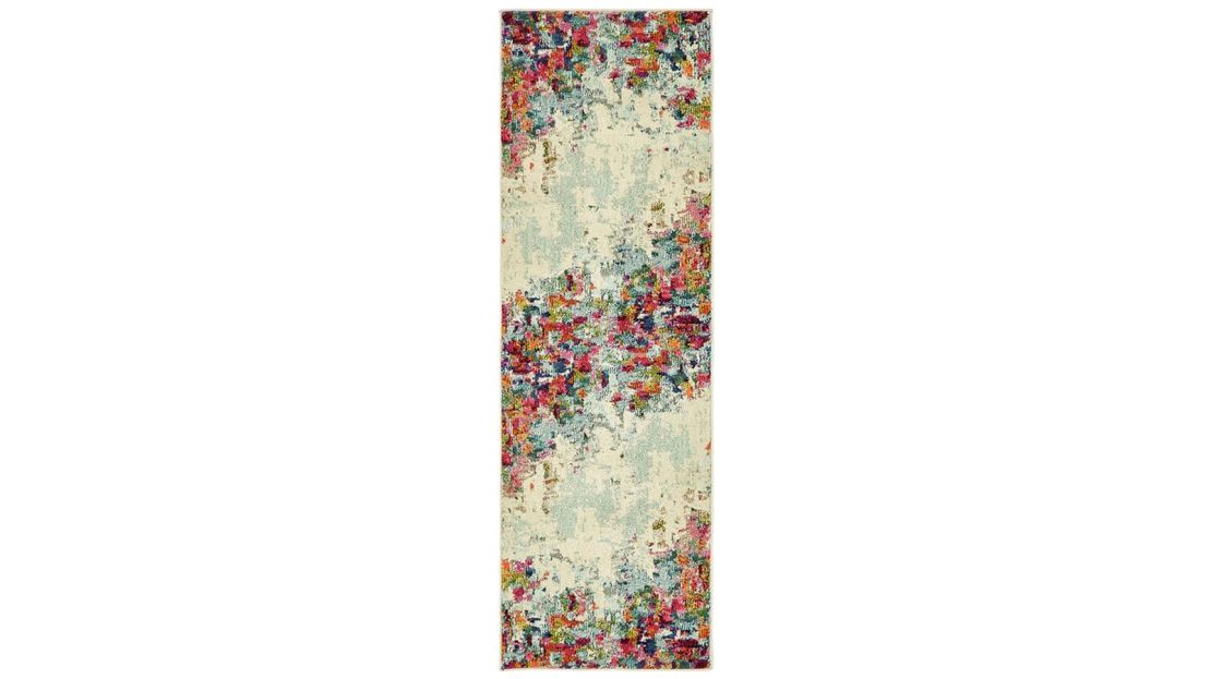 Annmarie Abstract Cream Area Rug 