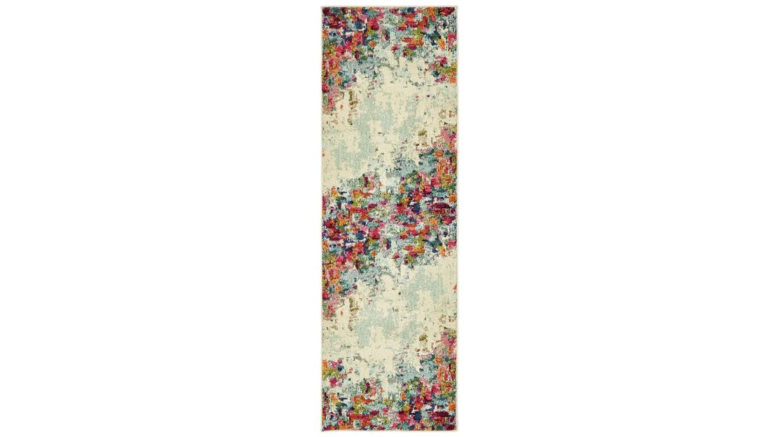Annmarie Abstract Cream Area Rug