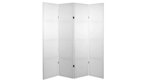 6 ft. White Do It Yourself Canvas 4-Panel Room Divider