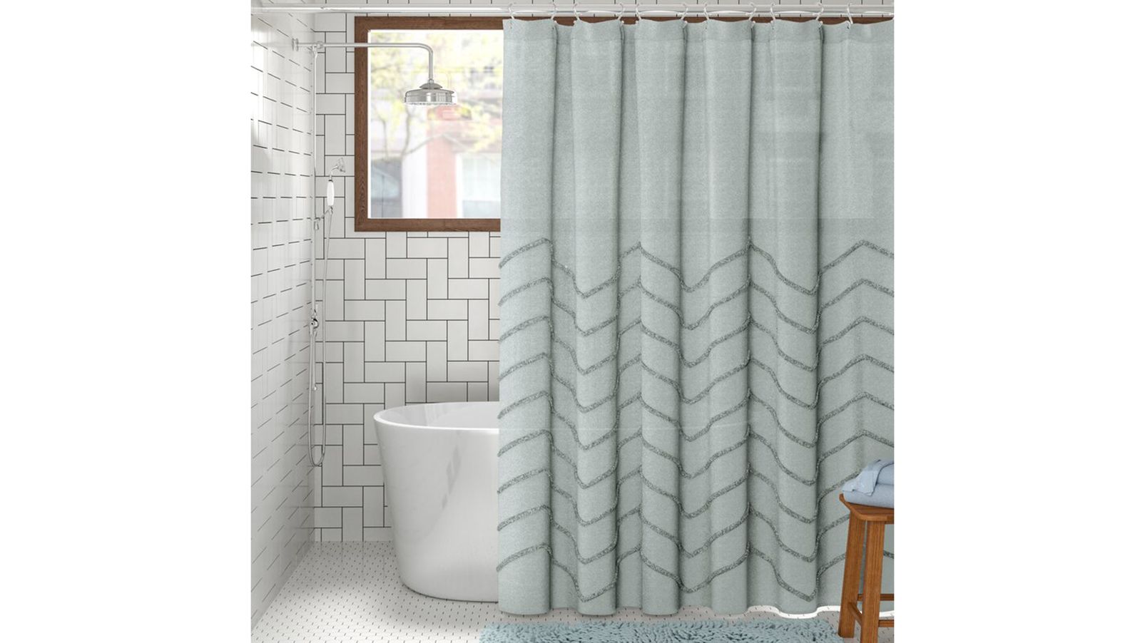 Room Divider Ideas From Carpets, Shower Curtains That Split In The Middle