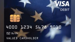 Some stimulus payments will be sent on a debit card that looks like this.