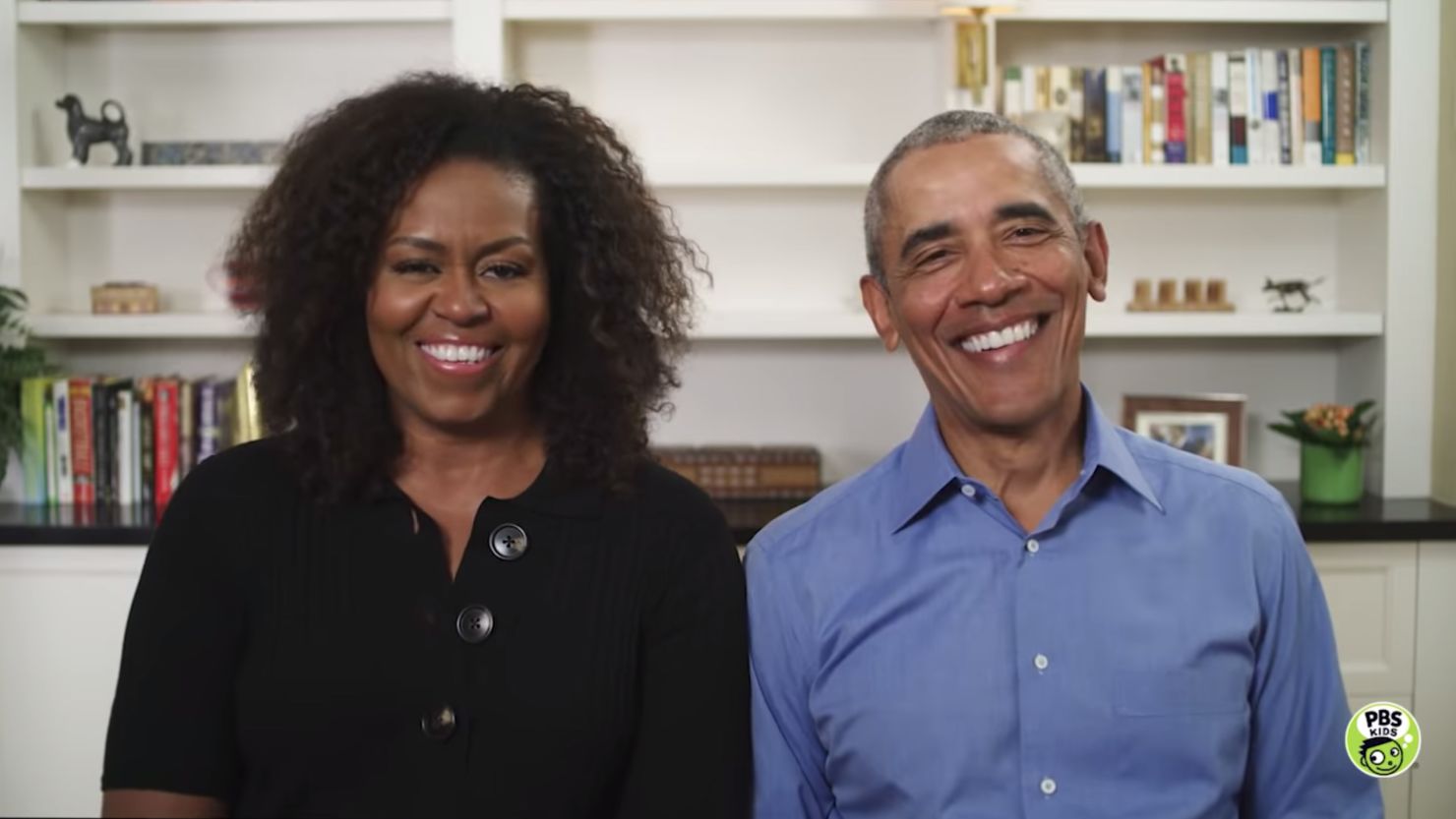 Former President Barack Obama joined former first lady Michelle Obama in her weekly story time series, "Mondays with Michelle Obama," to read a children's book. 