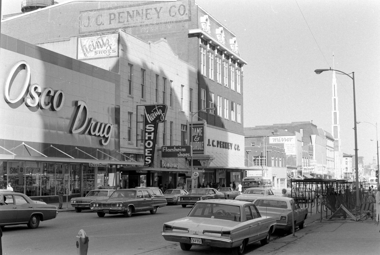 A JCPenney store is seen in Quincy, Illinois, in 1969. JCPenney reached its peak number of stores in 1973, when it operated just over 2,000 locations nationwide.