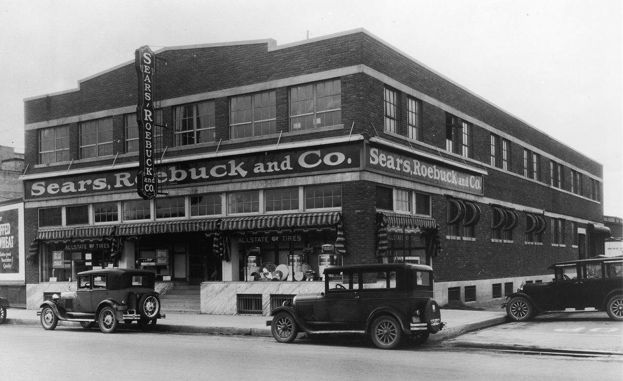 A Sears, Roebuck and Co. store in El Paso, Texas, circa 1940. Sears' stores helped reshape America, drawing shoppers away from the traditional Main Street merchants.
