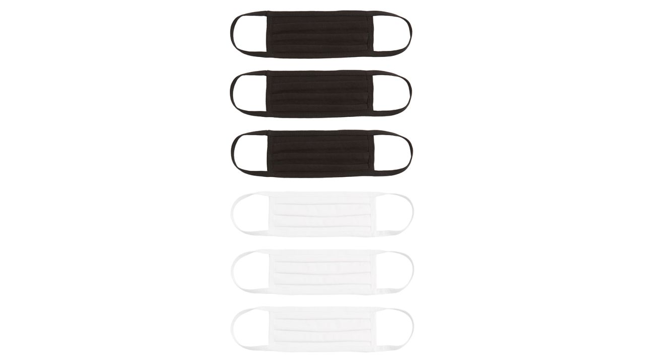 Nordstrom 6-Pack Pleated Cotton Adult Face Masks